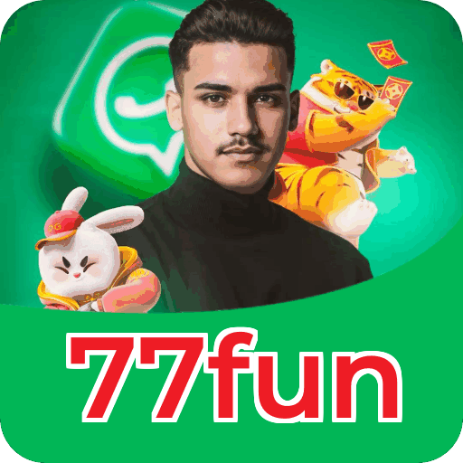 Números do app 77fun em material de marketing — ilustração, não auditoria